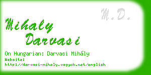 mihaly darvasi business card